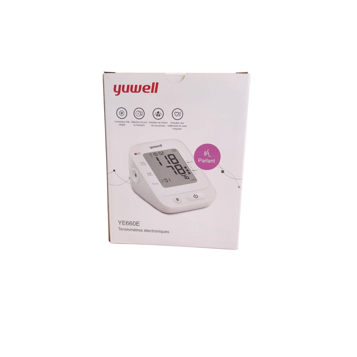 YUWELL TENSIOMÈTRE ÉLECTRONIQUE BRASSARD (parlant)
