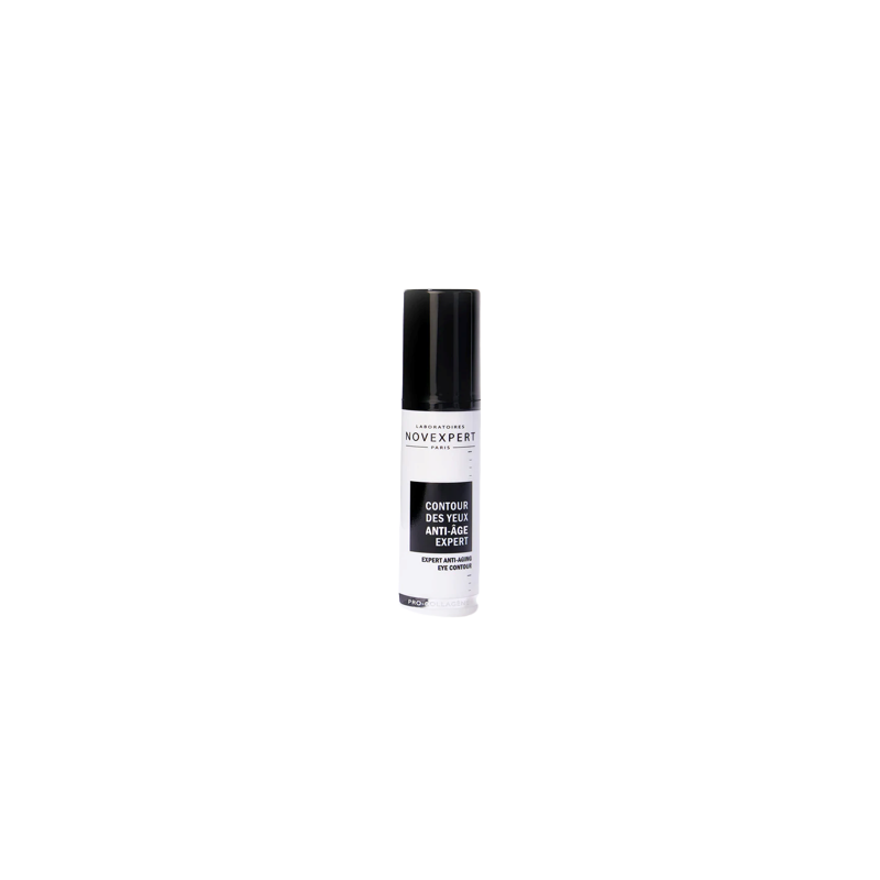 Novexpert Contour des Yeux Anti-Âge Expert 15ml flacon en verre avec bouchon facile