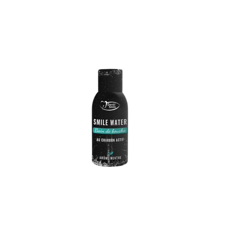 Dentismile Bain de Bouche Arôme Menthe 300ml flacon noir avec bouchon à vis